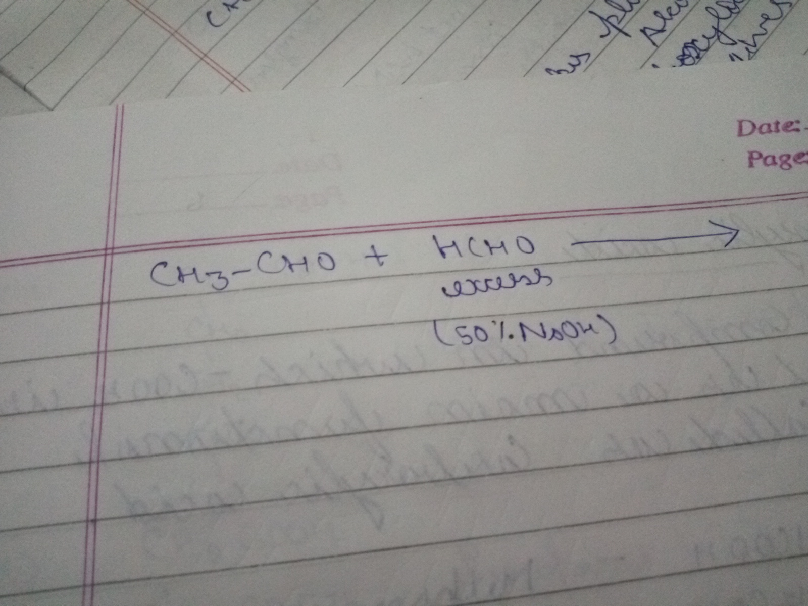Question image for It is cannizaro reaction then what is the product